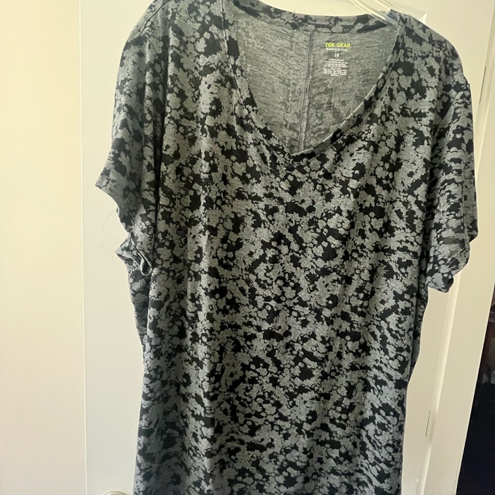 Tech Gear Black and Gray Women's Top